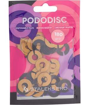 Сменные файлы для пластикового диска Staleks Pro 15мм #180 50шт Сменные файлы для пластикового диска Staleks Pro 15мм #180 50шт