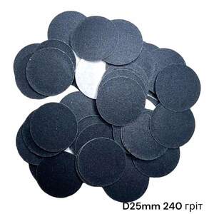 Сменные файлы на липкой основе для педикюрного диска 25мм #240, 37шт Сменные файлы на липкой основе для педикюрного диска 25мм #240, 37шт