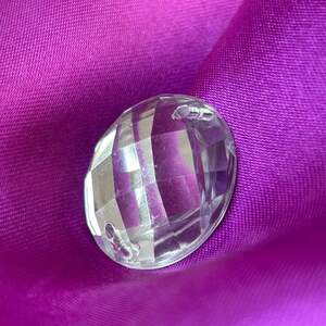 Стразы акриловые пришивные 25 мм, серебро