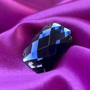 Стразы акриловые пришивные 30х40 мм, синий