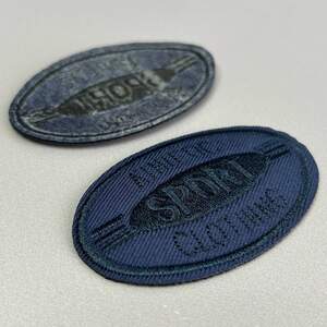Термо нашивка, заплатка Sports5х8 см - синий