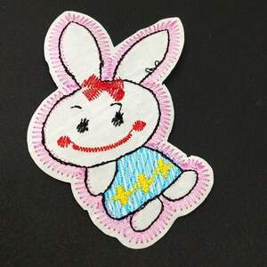 Термонаклейка Зайчик- 1 шт, 6х9см #1