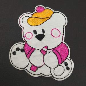 Термонаклейка Мишка- 1 шт, 6х9см #2