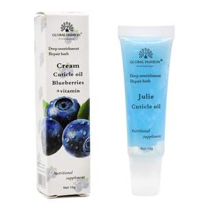 Увлажняющий крем для кутикулы Global Fashion Черника, 15 гр Увлажняющий крем для кутикулы Global Fashion Черника, 15 гр