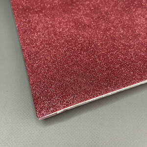 Фоамиран с глиттером клеевая основа 1,6 мм, 1 лист А4 - малиновый