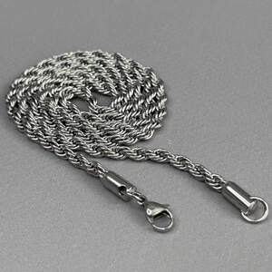 Цепочка для жетона из нержавеющей стали 4 мм, длина 60 см