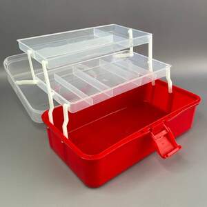 Чемоданчик-органайзер для рукоделия 30х14х17 см, красный Чемоданчик-органайзер для рукоделия 30х14х17 см, красный