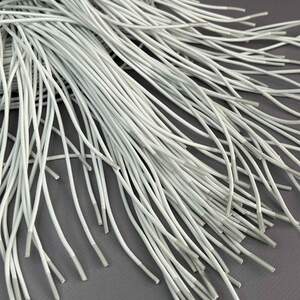 Шнурок для обуви резиновый 100 см длина, Ø 2 мм - белый