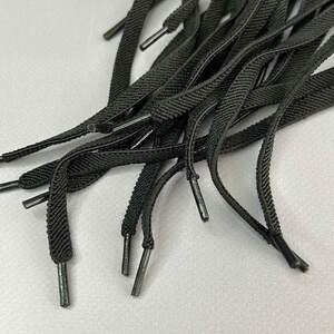 Шнурок для обуви резиновый плоский 100 см длина, Ø 7 мм - черный