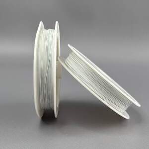 Ювелирный тросик (ланка) d-0,38 мм - белый Ювелирный тросик (ланка) d-0,38 мм - белый