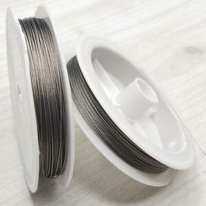 Ювелирный тросик (ланка) d-0,38 мм, Серый Ювелирный тросик (ланка) d-0,38 мм, Серый