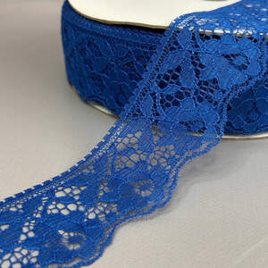 Кружево гипюровое 6 см - электрик (#5)