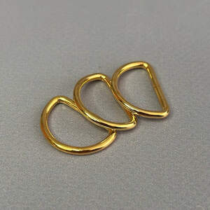 Полукольцо 1,5 см - золото желтое