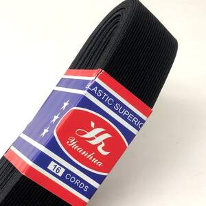 Широкая китайская резинка для одежды 4см х 8,5м Черная Широкая китайская резинка для одежды 4см х 8,5м Черная