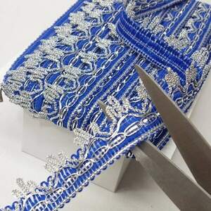 Декоративная тесьма для танцевальной одежды col синий (ДТ-1993-5)