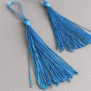 Декоративные кисточки для рукоделия 13 см - васильковый Декоративные кисточки для рукоделия 13 см - васильковый