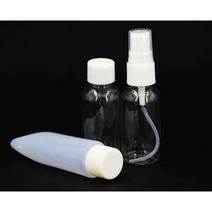 Дорожный набор емкостей для косметики 3в1, белый