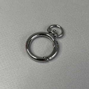 Карабин для сумки 20 мм, никель - 4 см Карабин для сумки 20 мм, никель - 4 см