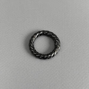 Карабин-кольцо для сумки 20 мм, темный никель - 3 см