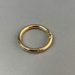 Карабин-кольцо для сумки 25 мм, золото - 3,2 см