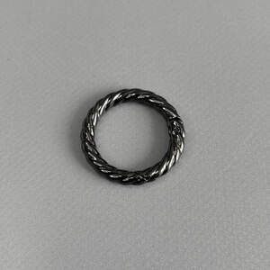 Карабин-кольцо для сумки 25 мм, темный никель - 3,5 см