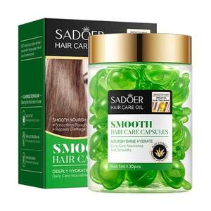 Питательные капсулы для волос Sadoer с аргановым маслом и алоэ вера, 30шт1 мл