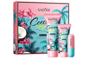 Подарочный набор 3в1 Sadoer с ароматом кокоса