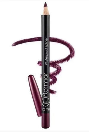 Водостойкий карандаш для губ Flormar 224, Saturated Bordeaux