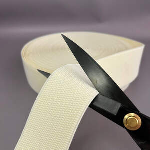 1м. Резинка поясная, манжетная - 6см - кремовый