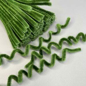 Пушистая проволока (синель) 30см - хаки Пушистая проволока (синель) 30см - хаки