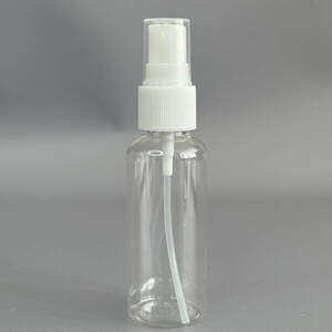 Флакон пластиковый с распылителем Ø32 мм, h -113 мм, объем - 50 мл - прозрачный