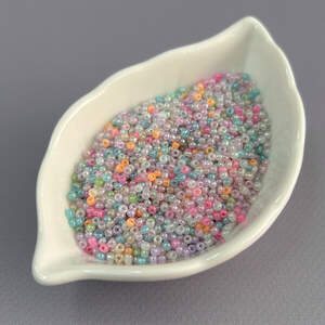 #12/0 Бисер китайский мелкий, 450 г - пастельный микс