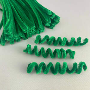 Пушистая проволока (синель) 30см - изумрудный Пушистая проволока (синель) 30см - изумрудный