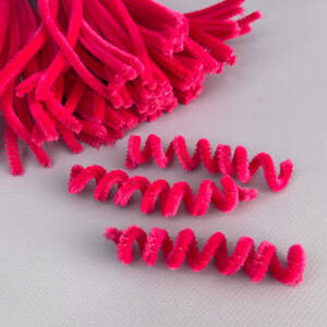 Пушистая проволока (синель) 30см - малиновый Пушистая проволока (синель) 30см - малиновый