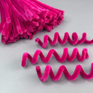 Пушистая проволока (синель) 30см - фуксия