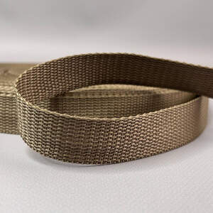 Стропа сумочная-ременная, 2,5 см средняя жесткость - кайот Стропа сумочная-ременная, 2,5 см средняя жесткость - кайот