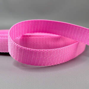 Стропа сумочная-ременная, 2,5 см средняя жесткость - розовый Стропа сумочная-ременная, 2,5 см средняя жесткость - розовый