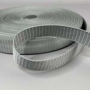 Стропа сумочная-ременная, 2,5 см средняя жесткость - серая Стропа сумочная-ременная, 2,5 см средняя жесткость - серая