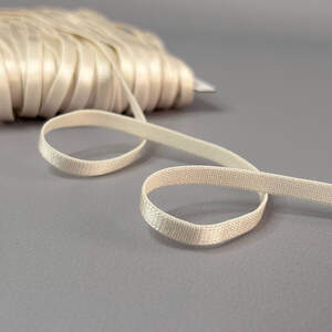 Резинка для бретель 6 мм плоская - светлый беж
