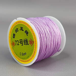 Шнур нейлоновый шамбала 0,8мм (44м) - сиреневый Шнур нейлоновый шамбала 0,8мм (44м) - сиреневый