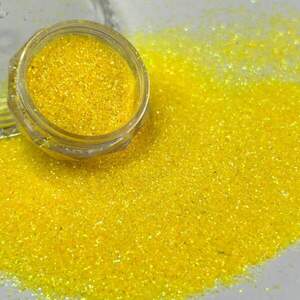 Глиттер 1 кг, мелкие декоративные блестки - желтый