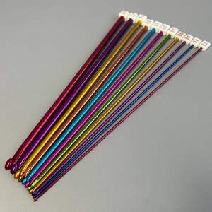 Набор крючков для тунисского вязания 11 шт (2-8 мм)