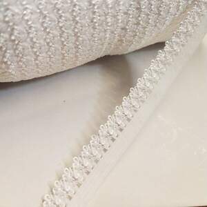 Резинка для пошива нижнего белья (отделочная) 13мм на метраж белая