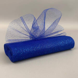 Фатин в рулоне с напылением - 15см, моток 9 м - электрик