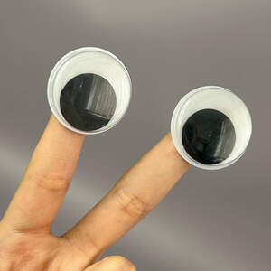 (10г) Подвижные глазки для игрушек самоклеющиеся Ø30 мм