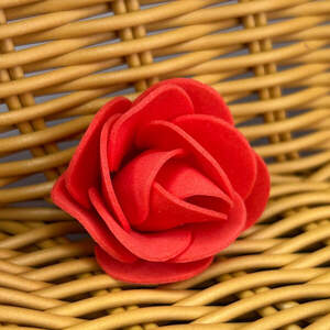 Роза латексная (фоамиран), бутон 3 см - красный