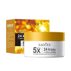 Антивозрастные гидрогелевые патчи для век Sadoer 24К Collagen Collagen, 80шт/100г
