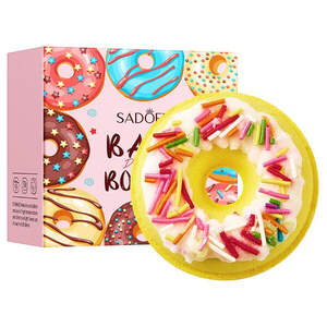 Бомбочка для ванной в форме пончика Doughnuts Sadoer, 100г
