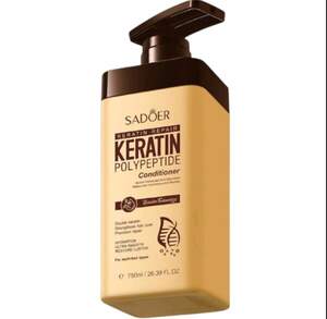 Кондиционер для волос с кератином и полипептидами Sadoer, 750мл