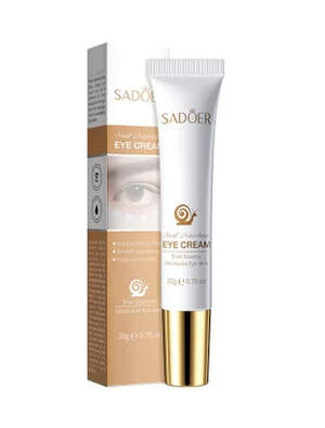 Регенерирующий крем для кожи вокруг глаз Sadoer с муцином улитки, 20г Регенерирующий крем для кожи вокруг глаз Sadoer с муцином улитки, 20г
